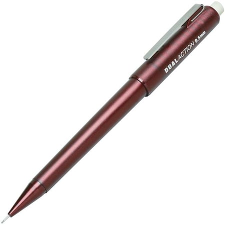 Oic OIC NSN3176428 0.5 mm Dual Action Mechanical Pencil; Burgundy 7520013176428